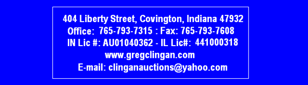 Greg Clingan Auction & Real Estate