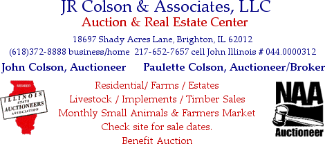 JR COLSON & ASSOCIATES, LLC Auction & Real Estate Center